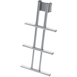 Трап дайверский телескопический быстросъемный 3 белых ступени 450 мм (040185WT,10269458)